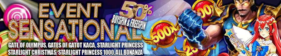 Event Sensational 50% Buyspin Freespin KUOTA4D